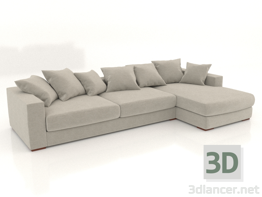 3D Modell Schlafsofa Sherna Ecke 327 cm - Vorschau 3D Modell Schlafsofa Sherna Ecke 327 cm - Vorschau
