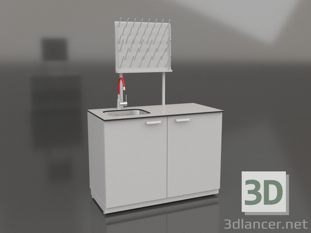 3D Modell Laborspüle LK-1200 SMS - Vorschau