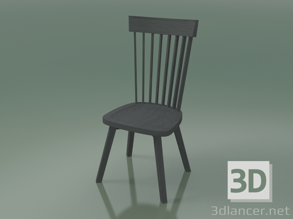 modello 3D Sedia con schienale alto (21, grigio) - anteprima