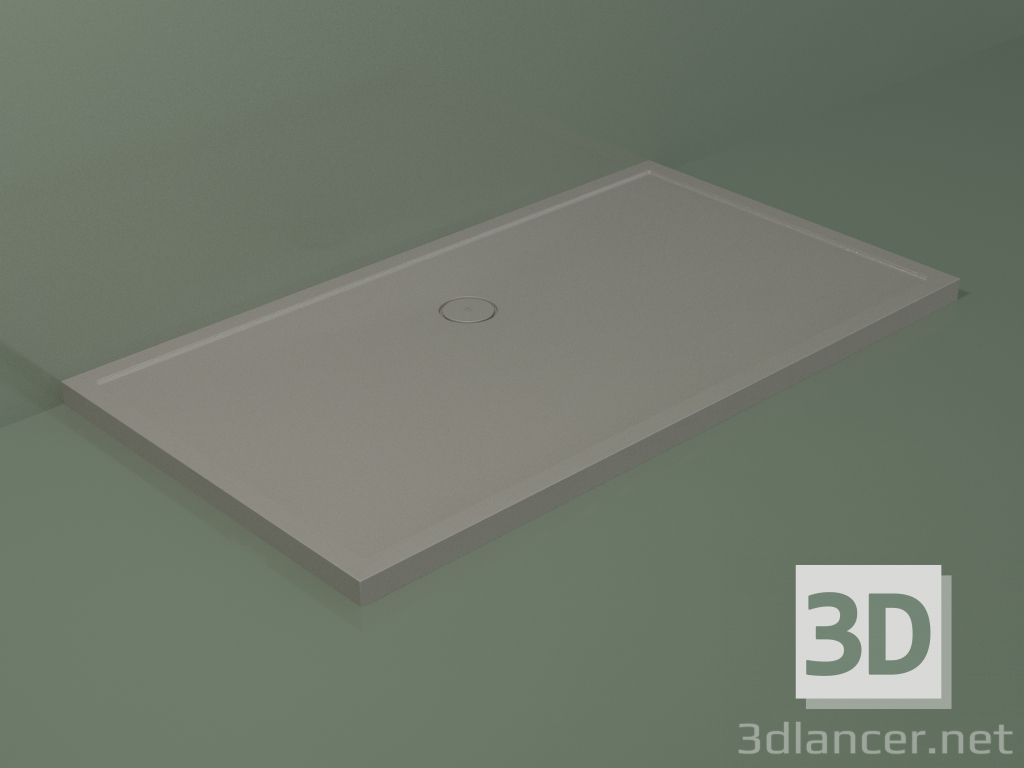 modello 3D Piatto doccia Medio (30UM0144, Clay C37, 180x100 cm) - anteprima