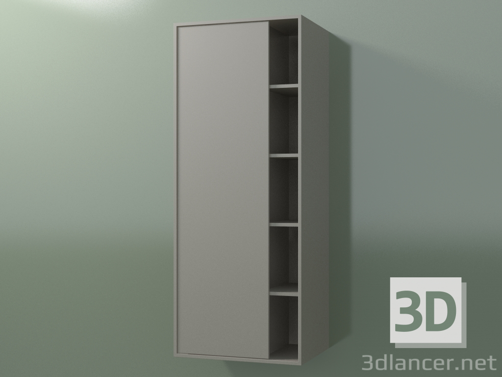 modèle 3D Élément mural avec 1 porte gauche (8CUCDDS01, Clay C37, L 48, P 36, H 120 cm) - preview