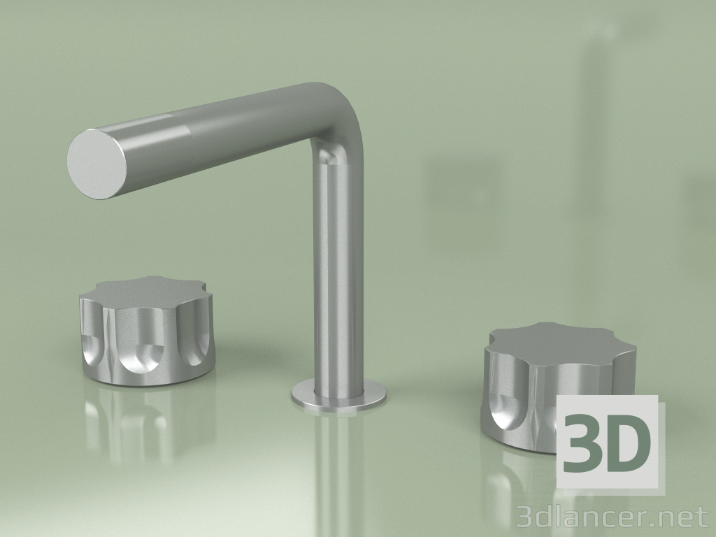 3d model Three-hole mixer with swivel spout (17 31 V, AS) - preview