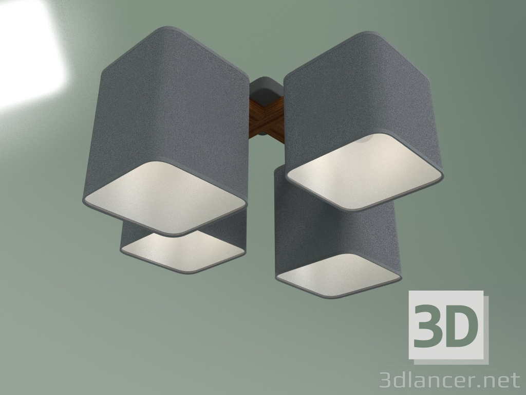 3d model Ceiling lamp 4166 Tora Gray - preview