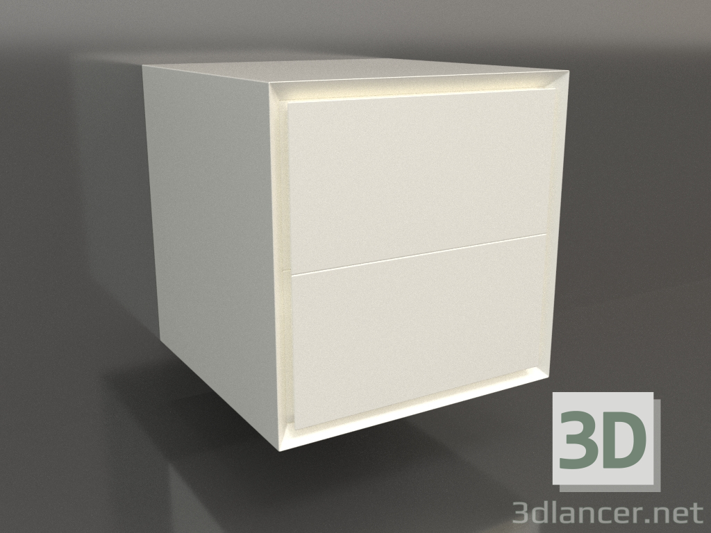 3d model Mueble TM 011 (400x400x400, color plástico blanco) - vista previa