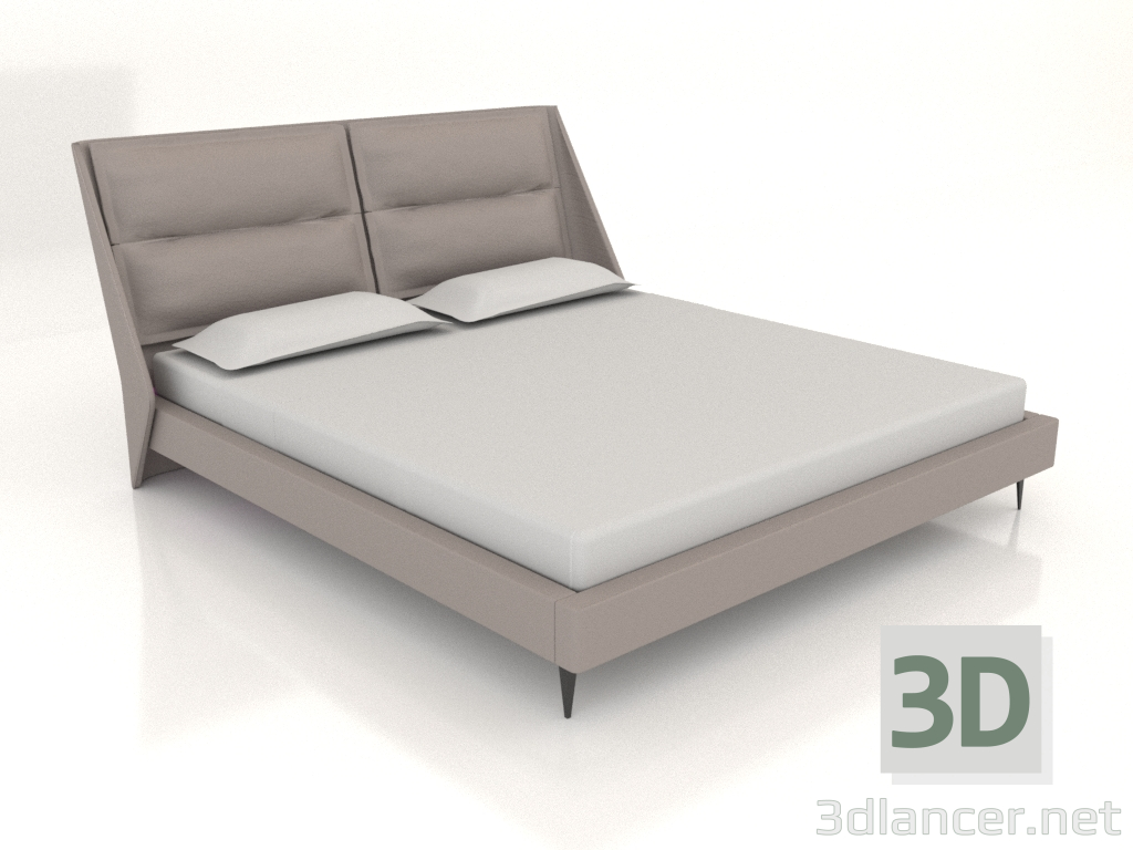 3d model Double bed ERMIONE (A2275) - preview