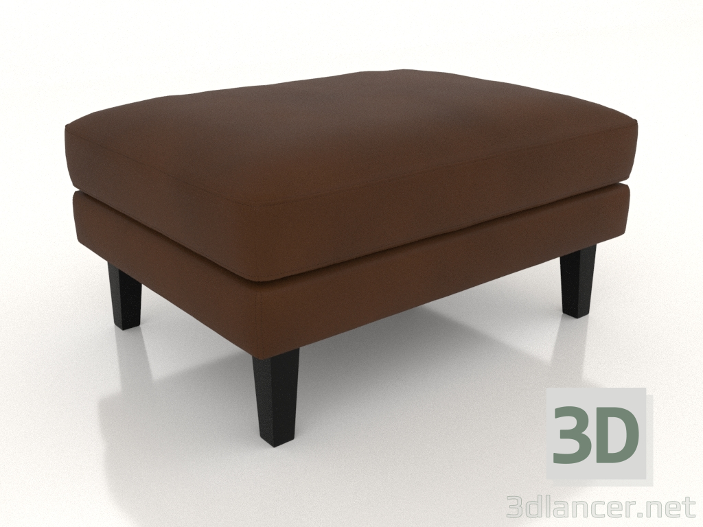 3d model pouf (leather) - preview