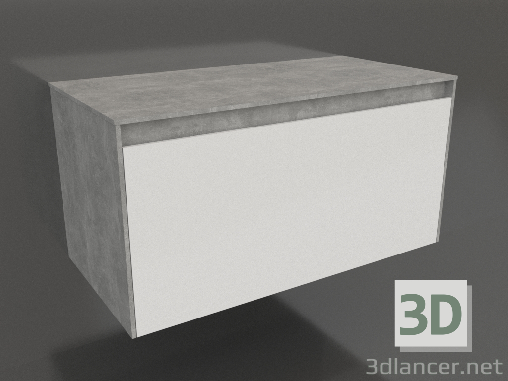 3d model Armario colgante 100 cm (MOB0110BS+MOB0710W) - vista previa