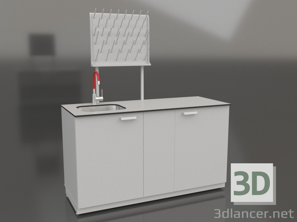 3D Modell Laborspüle LK-1500 SMS - Vorschau