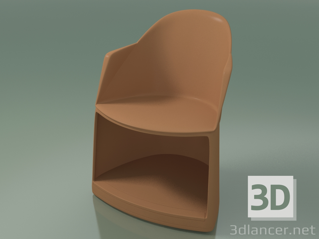 3 डी मॉडल कुर्सी 2304 (पहियों के साथ, PC00004 पॉलीप्रोपाइलीन) - पूर्वावलोकन