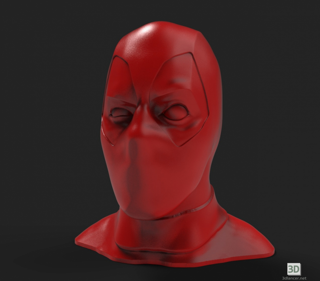 Modelo 3d Porta-canetas Deadpool - preview