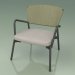 3d model Armchair with soft seat 027 (Metal Smoke, Batyline Olive) - preview