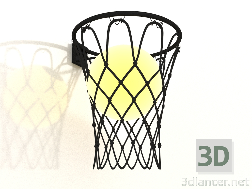 3d model Wall lamp (7243) - preview