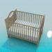 3d model Baby cot - preview