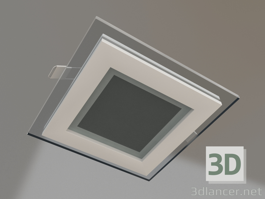 modèle 3D Panneau LED LT-S96x96WH 6W Blanc Jour 120deg - preview