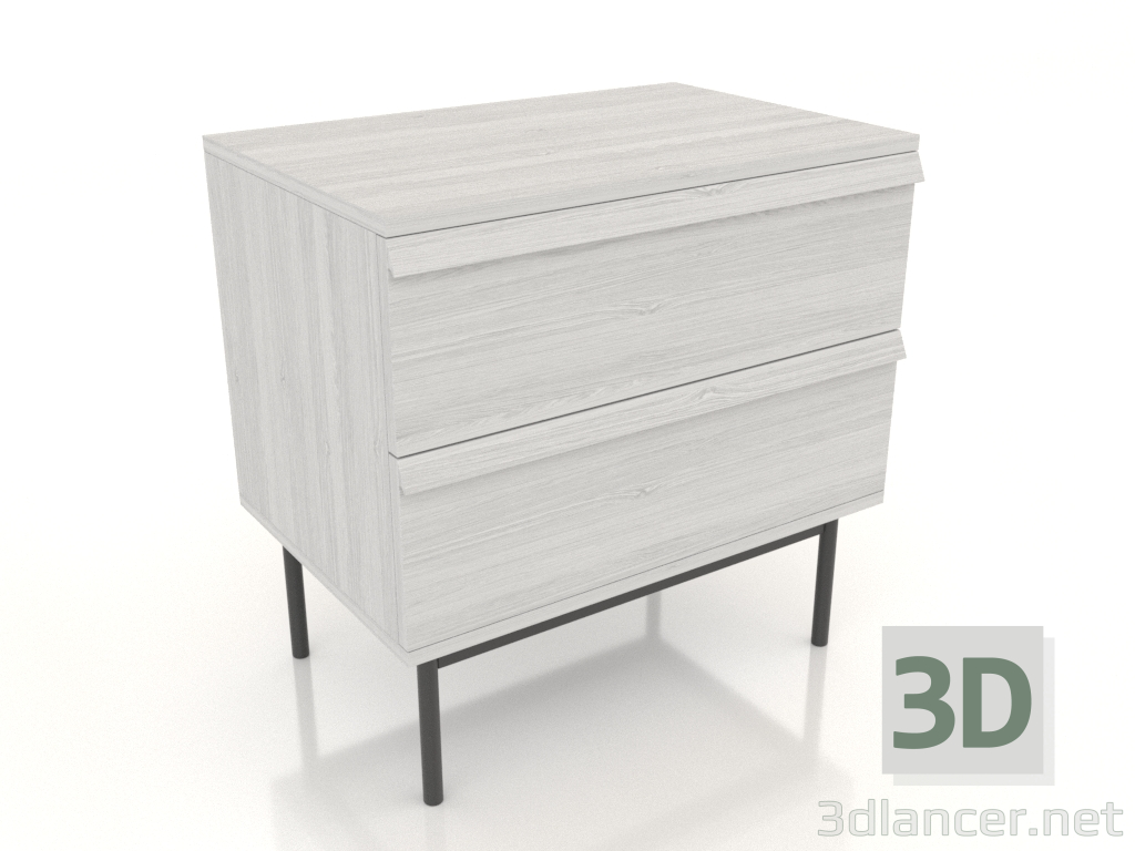 3D modeli Komodin STAND METAL 600x400 mm (beyaz RAL 9010) - önizleme