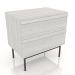 Modelo 3d Mesa de cabeceira STAND METAL 600x400 mm (branco RAL 9010) - preview