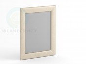 Mirror 90 x 70 in leather or fabric.