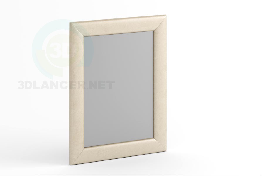 modèle 3D Miroir 90 x 70 en cuir ou en tissu. - preview