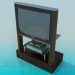 3d model TV and Receiver - preview
