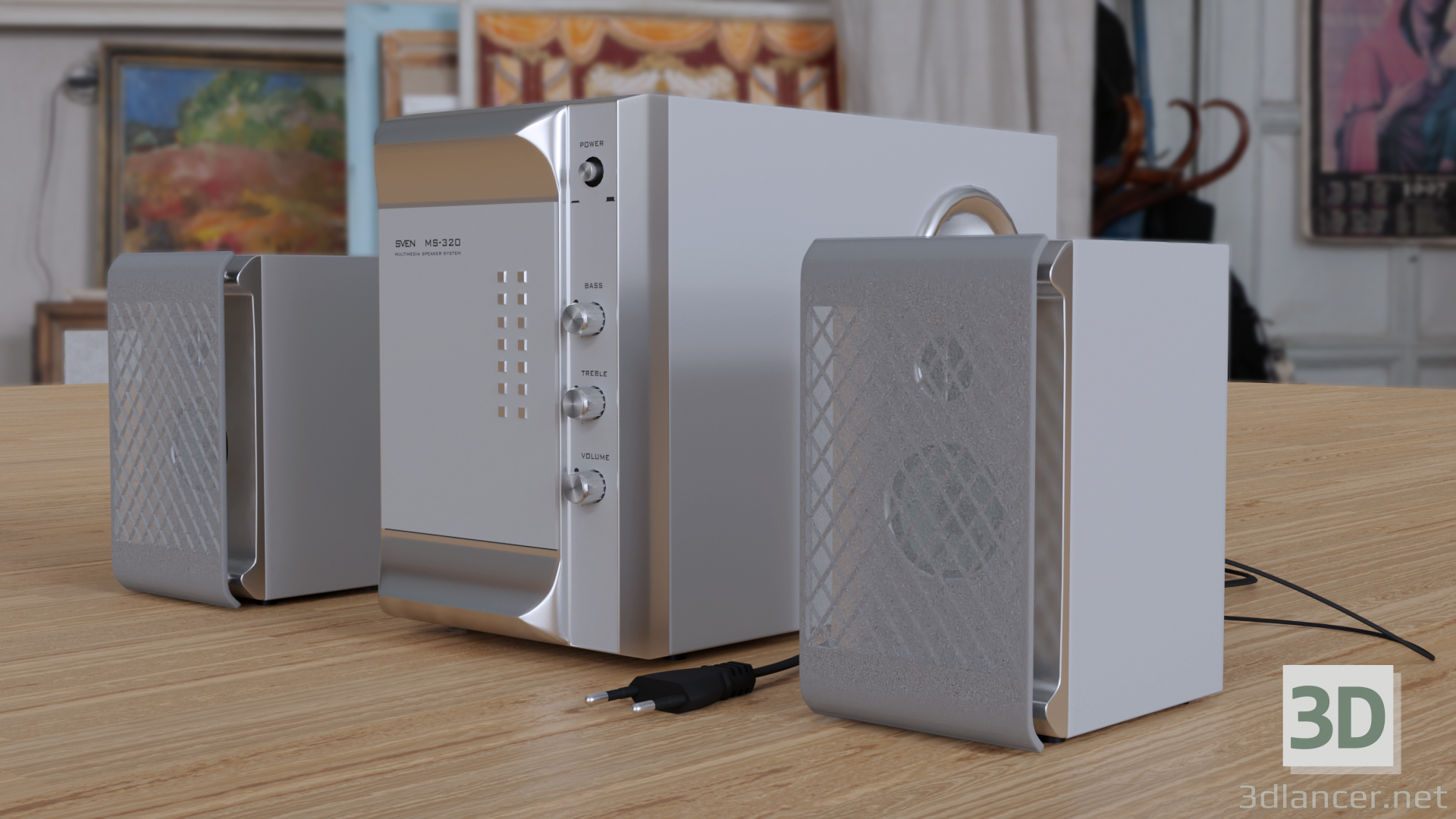 3d model Acoustic system Sven MS 320 | 51508 | 3dlancer.net