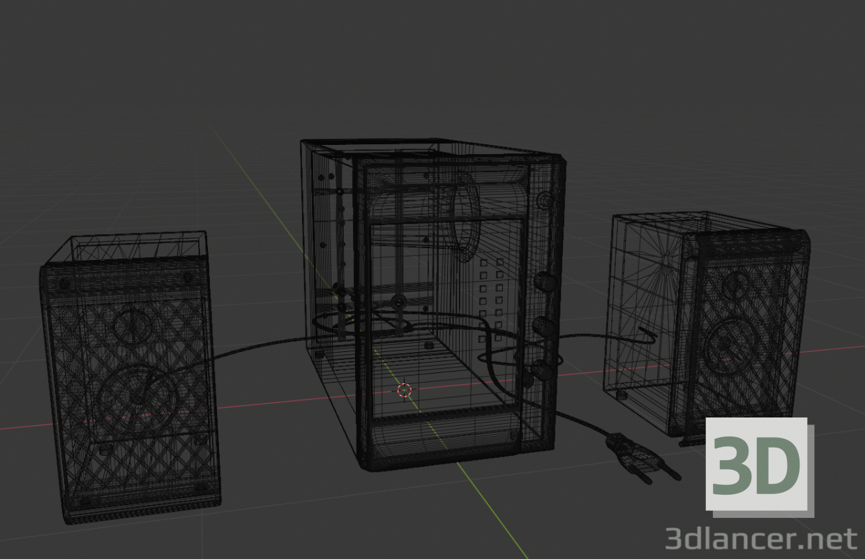 3d модель Акустическая система Sven MS 320 | 51508 | 3dlancer.net