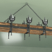 3d model Chandelier "Log with torches" - preview