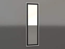 Specchio ZL 18 (450x1500, legno nero, bianco)