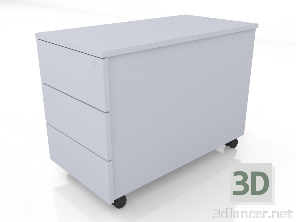 3D Modell Rollcontainer ohne Griff SLD130 (416x800x586) - Vorschau