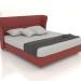 3d модель Кровать двуспальная SEDONA (терракотовая, A2261) – превью