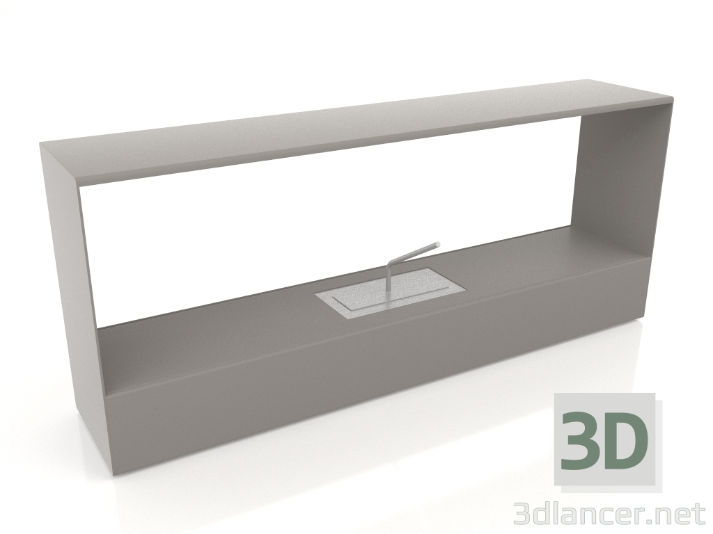 3D modeli Brülör 3 (Kuvars grisi) - önizleme
