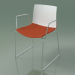 3d model Chair 0452 (on a slide with armrests, with a pillow on the seat, polypropylene PO00101) - preview
