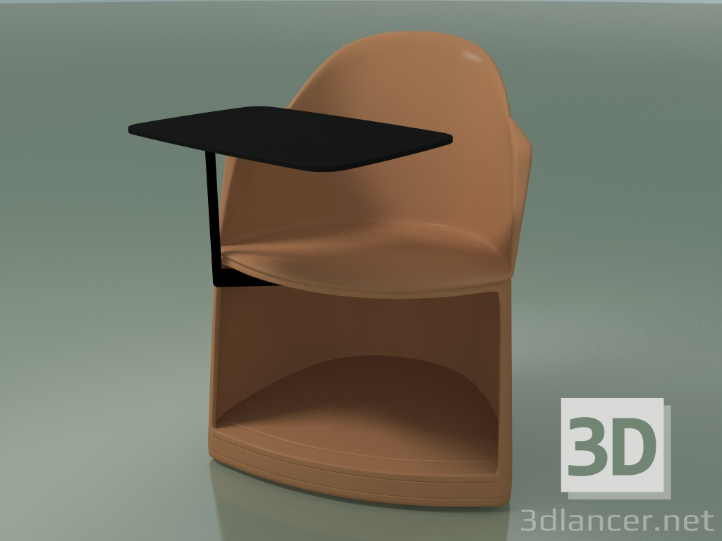 3D modeli Sandalye 2304 (tekerlekler ve masa ile, PA00002, polipropilen PC00004) - önizleme
