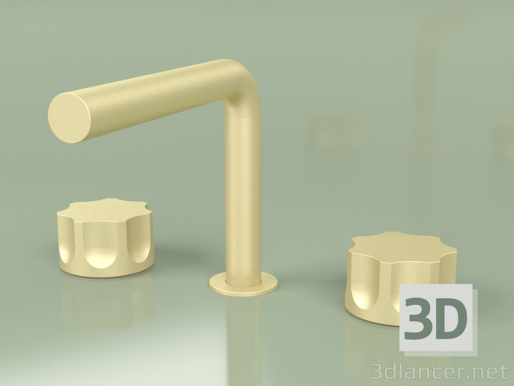 3d model Three-hole mixer with swivel spout (17 31 V, OC) - preview
