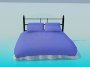 Bed with pillows