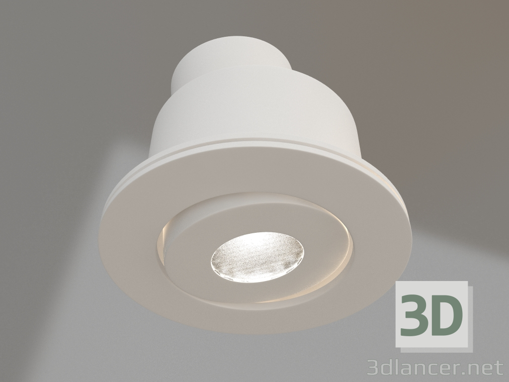 3d model Lámpara LED LTM-R52WH 3W Blanco cálido 30grados - vista previa