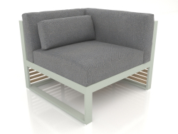 Modular sofa, section 6 right (Cement gray)