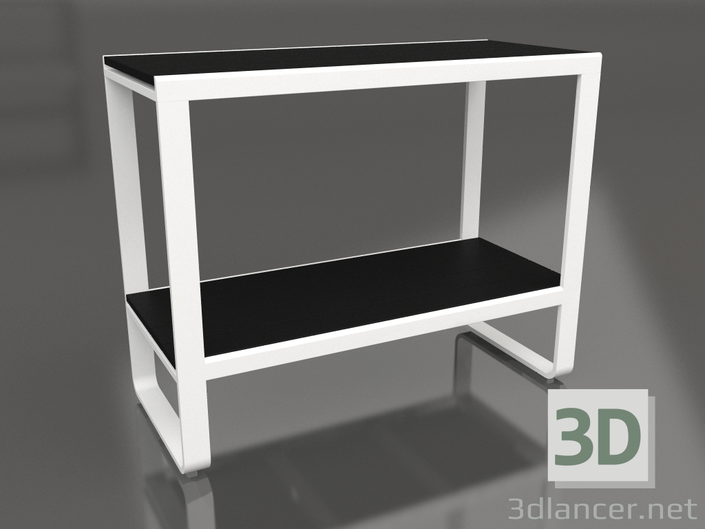 modello 3D Scaffale 90 (DEKTON Domoos, Bianco) - anteprima