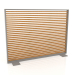 3d model Partition made of artificial wood and aluminum 150x110 (Roble golden, Quartz gray) - preview