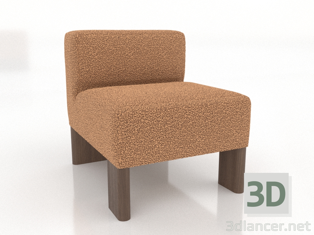 3d model HÔTEL ZOI armchair - preview 3d model HÔTEL ZOI armchair - preview