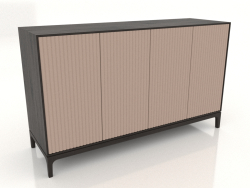 Meuble TV FARGO avec façades fraisées 1600x500x950 mm (beige, chêne wengé, option 4)