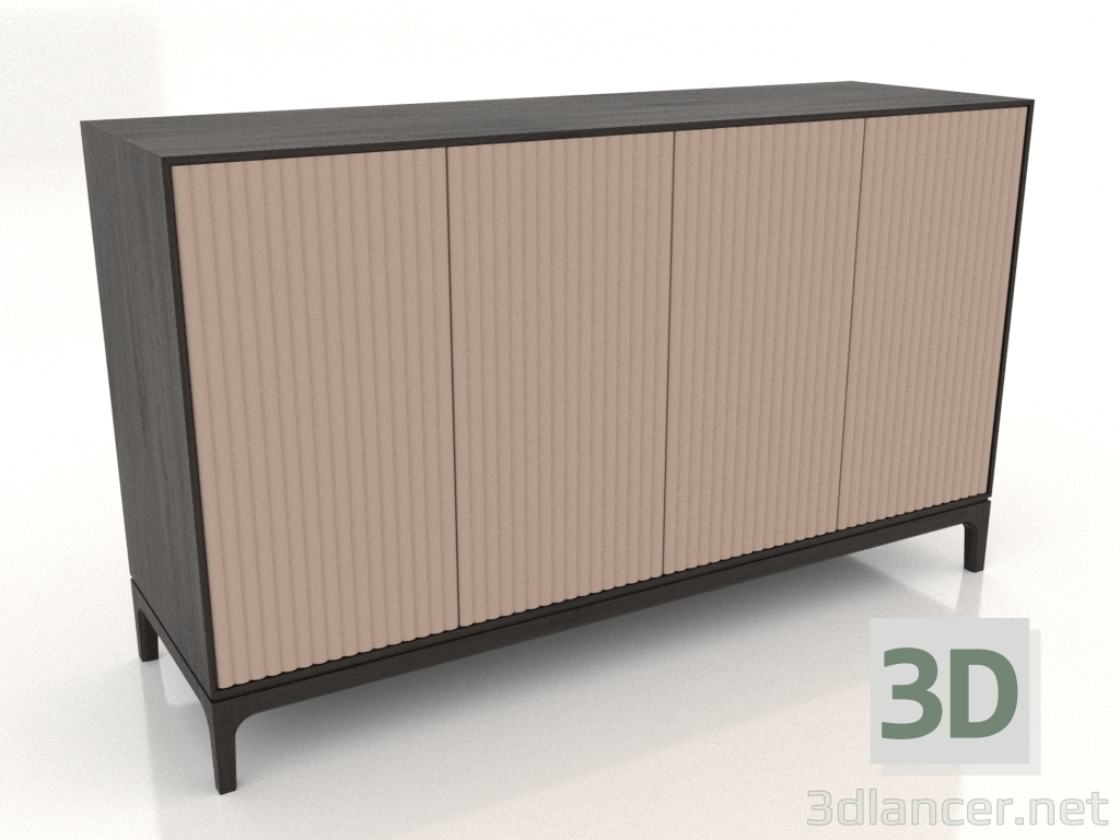 Modelo 3d Móvel de TV FARGO com fachadas fresadas 1600x500x950 mm (bege, carvalho wengué, opção 4) - preview Modelo 3d Móvel de TV FARGO com fachadas fresadas 1600x500x950 mm (bege, carvalho wengué, opção 4) - preview