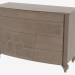 3d model Chest of drawers with 4 drawers on the figured legs COMONP - preview