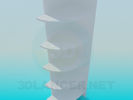 modèle 3D Étagères d’angle - preview