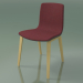 3D Modell Stuhl 3966 (4 Holzbeine, Polypropylen, Polster, natürliche Birke) - Vorschau
