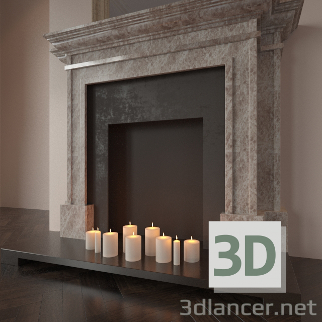 Modelo 3d Chimenea de estilo inglés - Modelos 3d pagados en 3dlancer.net