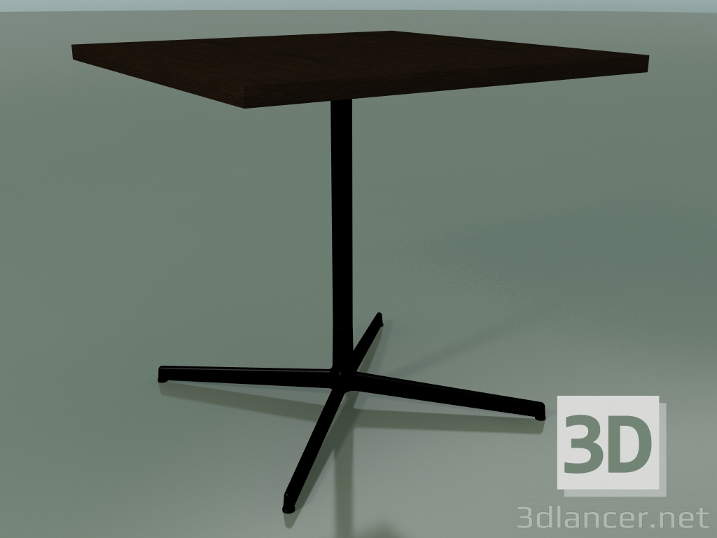 modèle 3D Table carrée 5566 (H 74 - 80x80 cm, Wengé, V39) - preview