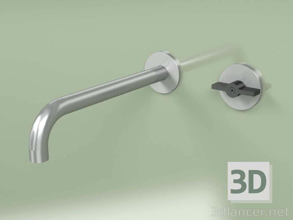 3d model Wall-mounted hydro-progressive mixer with spout (19 11, AS-ON) - preview