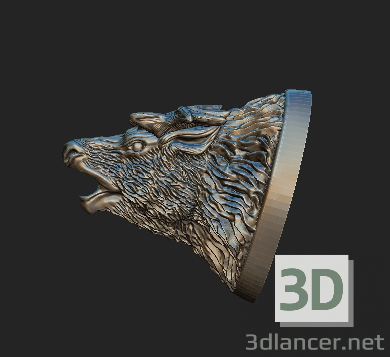 3D asil geyik modeli satın - render