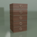 3d model Chest of drawers DN 340 (Walnut) - preview