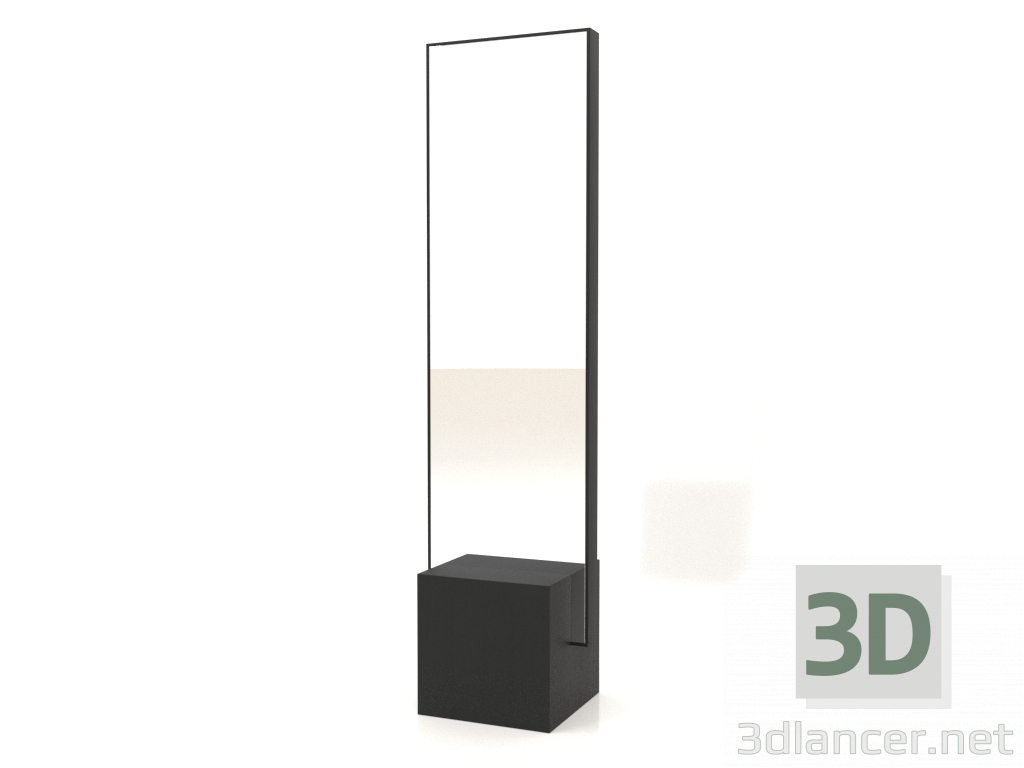 modello 3D Specchio da terra ZL 03 (500x400x1900, legno nero) - anteprima